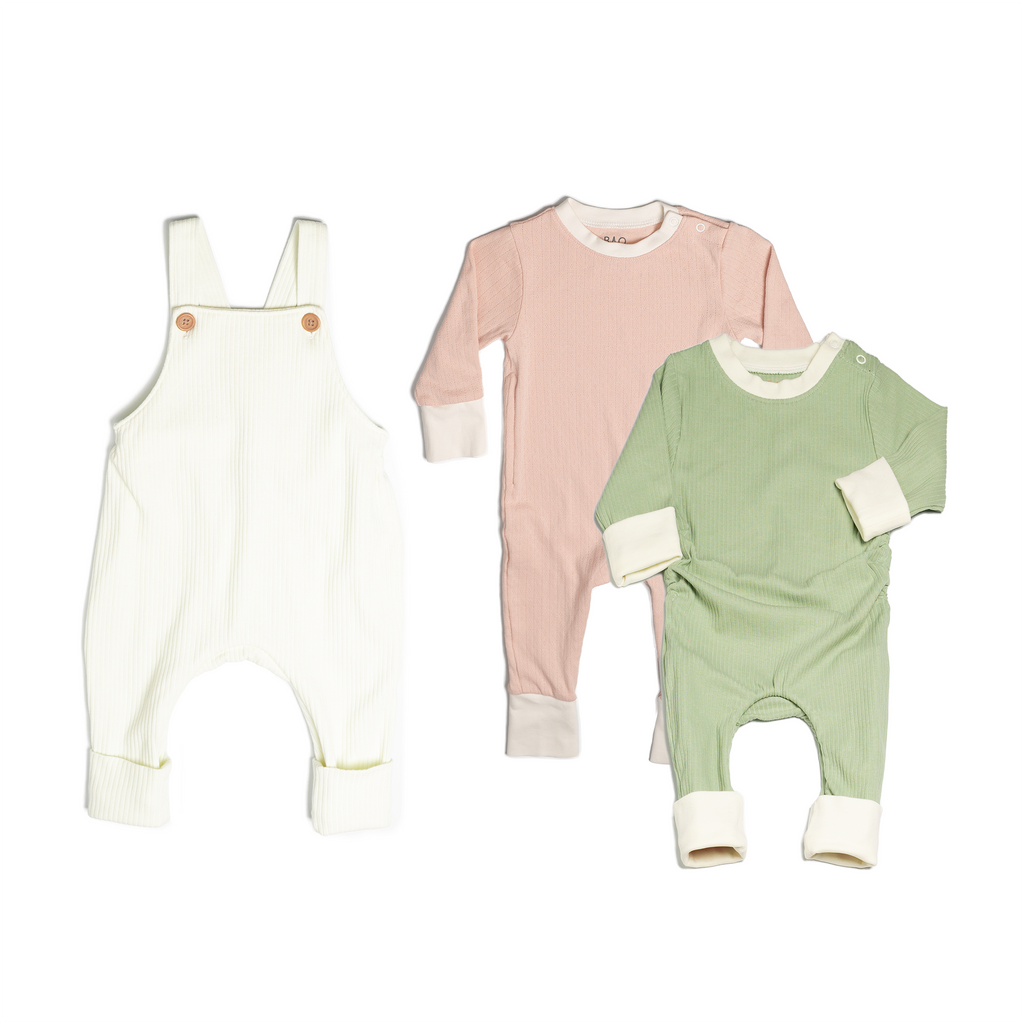 BAO Baby Wear perfect for kids and toddlers for ages of 6 - 12 months. Expandable baby clothing.